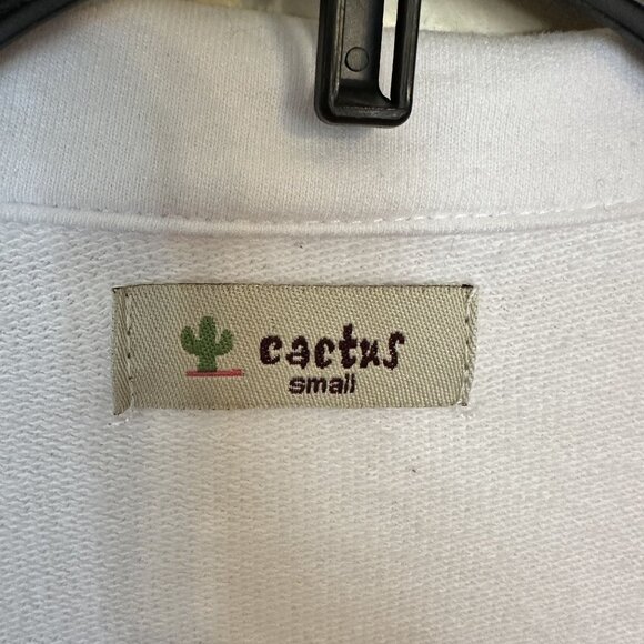 Cactus Womens Jacket Small Cotton Zebra Animal Print Iris Floral Bedazzle - Picture 2 of 9